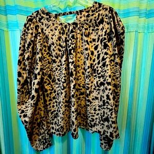 NWT animal print blouse. From a local boutique! So cute!